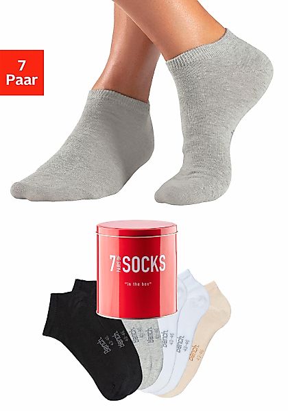 Bench. Sneakersocken, (Dose, 7 Paar), verpackt in der Dose günstig online kaufen