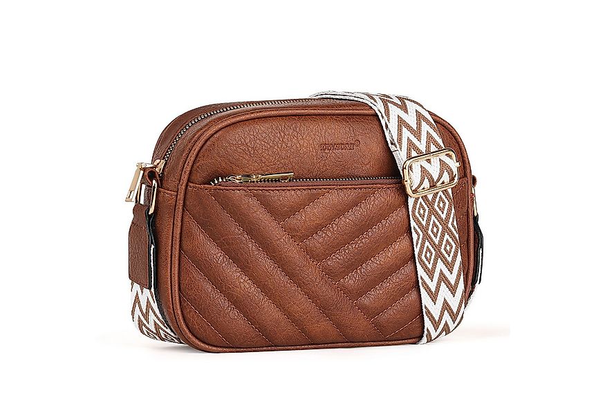 TAN.TOMI Umhängetasche Damen Handy Schultertasche Gestepptes Design Crossbo günstig online kaufen