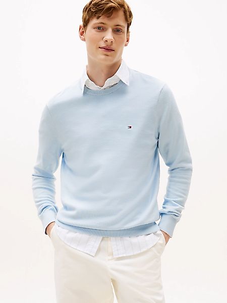 Tommy Hilfiger Rundhalspullover ESSENTIAL COTTON CREW günstig online kaufen