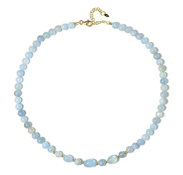 Cavill Silberkette Elegante 925 Sterlingsilber Kette mit 1,45 ct blauem Aqu günstig online kaufen