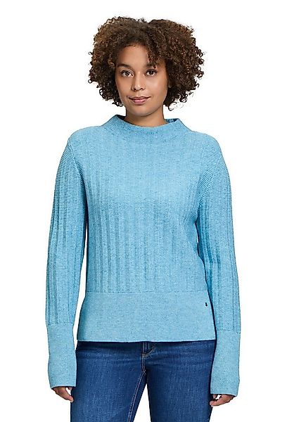 Betty&Co Strickpullover Damen Strickpullover mit Struktur (1-tlg) Kragen günstig online kaufen