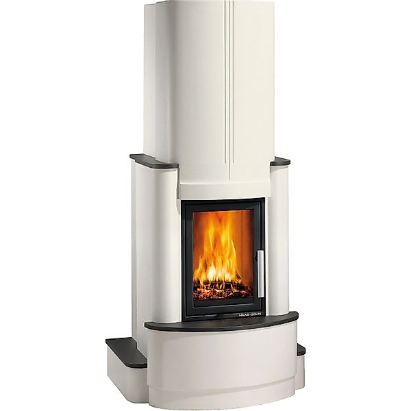 Haas+Sohn Roma II Kaminofen Wärmespeicherbeton Weiß 7 kW günstig online kaufen