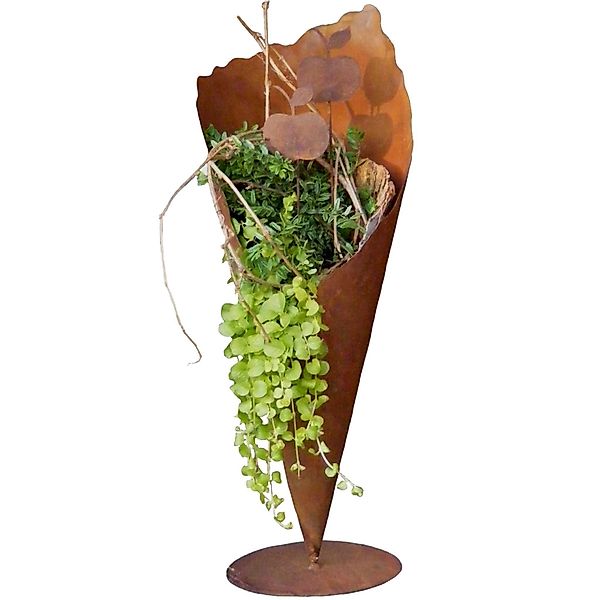 Rostikal Pflanzkübel Pflanzvase Metall Gartendeko, Echter günstig online kaufen