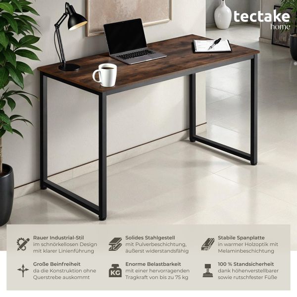 tectake Schreibtisch Flint (1-St., 1 tlg), günstig online kaufen