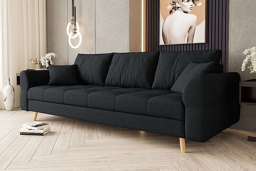 99rooms 3-Sitzer Bello, Sofa, 3-Sitzer Sofa, mit Rundumbezug, 2 Zier- und 3 günstig online kaufen