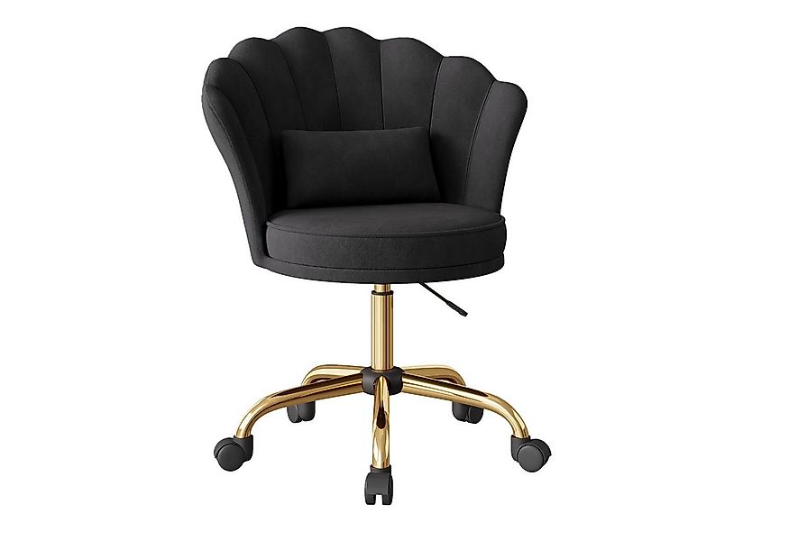 HawthyHome Bürostuhl Schreibtischstuhl mit Blütenrückenlehne, drehbar und h günstig online kaufen