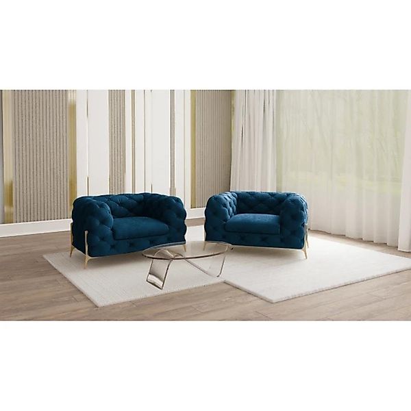 S-Style Möbel Chesterfield-Sessel Ashley mit Goldenen günstig online kaufen