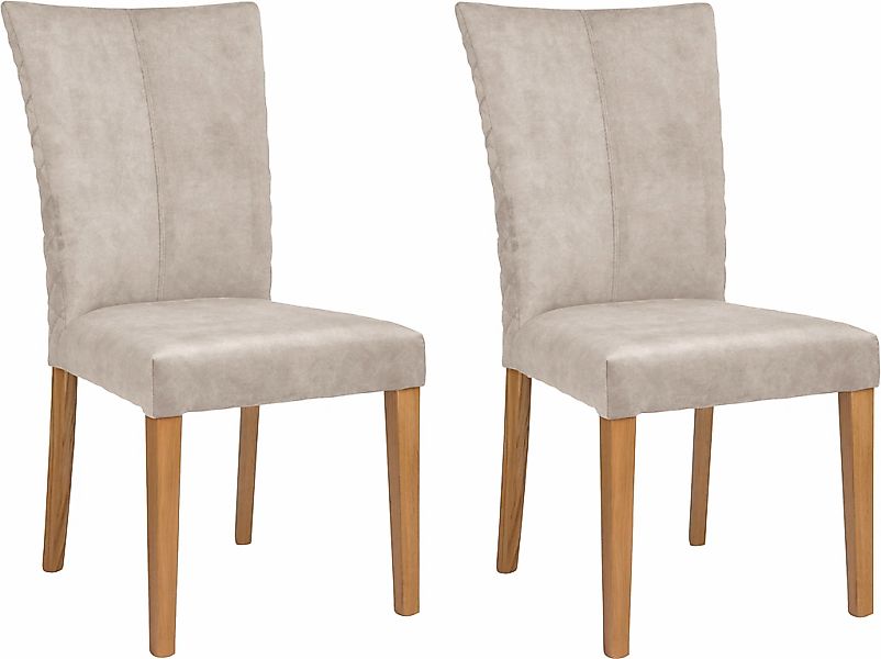 Leonique Esszimmerstuhl "Vence" (Set) 2 Stk.mit Rautensteppung in der Rücke günstig online kaufen