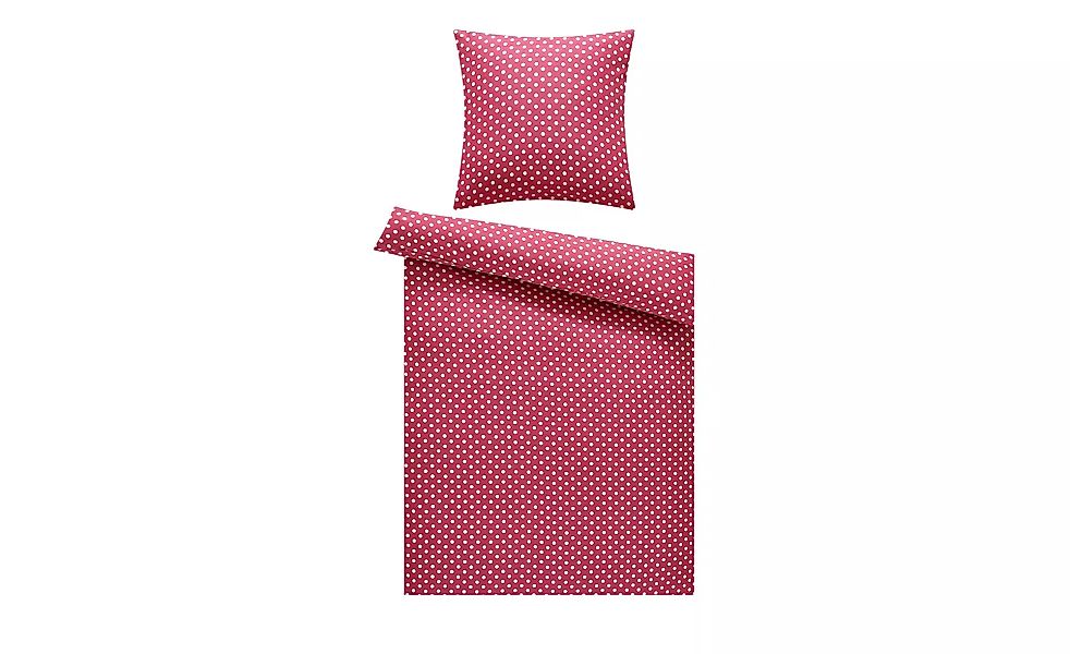 levelone Microfaser Bettwäsche  Blockstreifen - rosa/pink - 100% Polyester günstig online kaufen