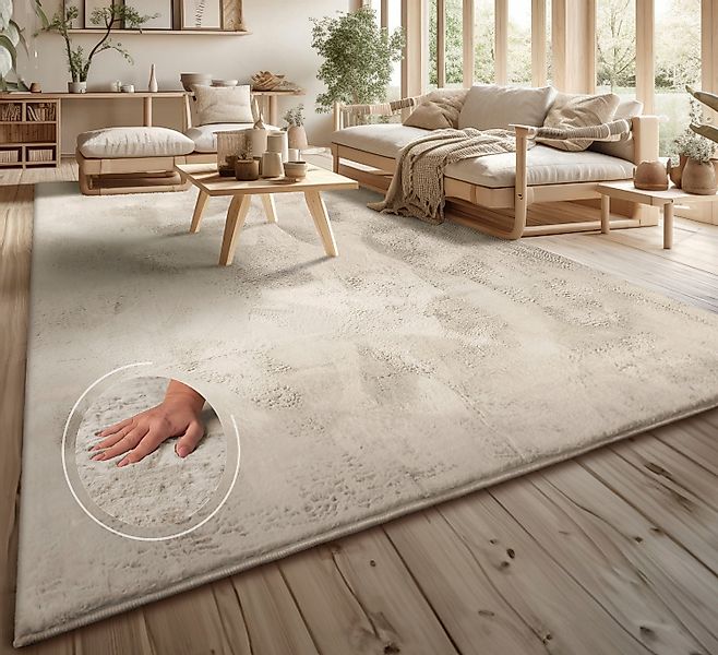 my home Fellteppich Lottano, rechteckig, Höhe: günstig online kaufen