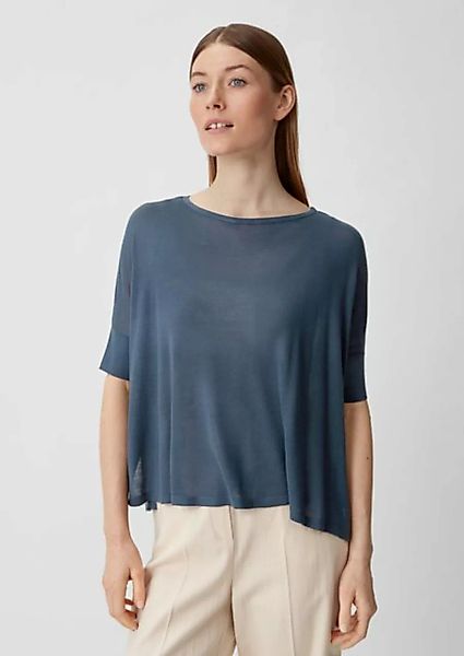 Comma Kurzarmshirt Pullover aus Feinstrick günstig online kaufen