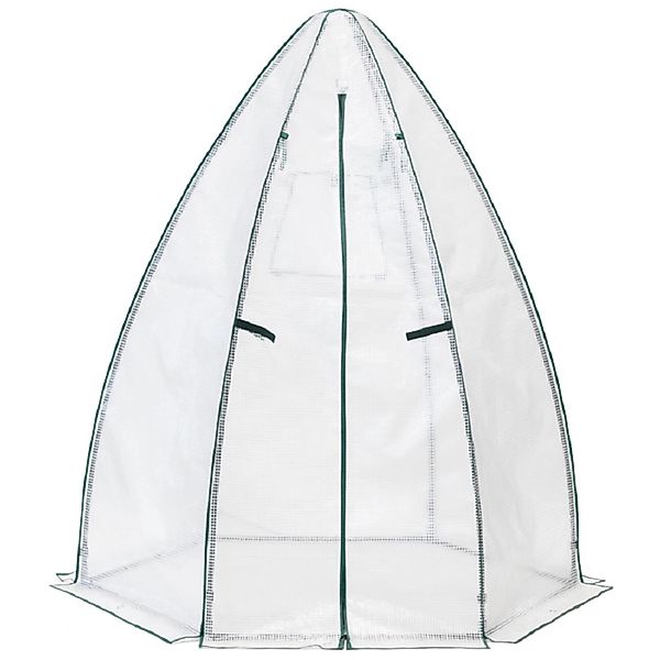 Westmann Foliengewächshaus Winterzelt Ø 160 cm x 183 cm Weiß günstig online kaufen