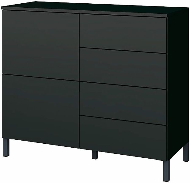 borchardt Möbel Kommode "Haama, modern, grifflos, Metallfüße, praktisch, 2 günstig online kaufen