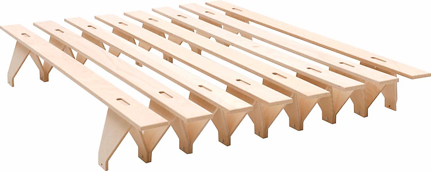 Tojo Bett "lieg" reduziertes Design, in mehreren Breiten, erweiterbar zum F günstig online kaufen