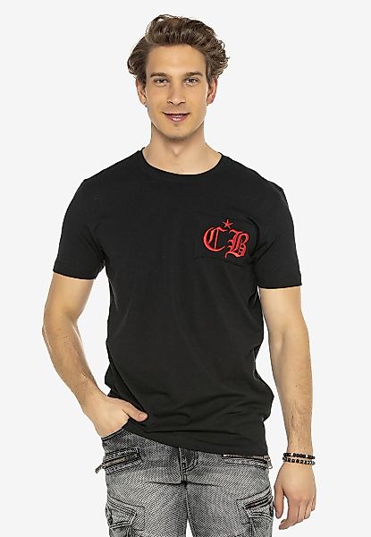 Cipo & Baxx T-Shirt "Markenschriftzug" Cooles Motiv als Eyecatcher günstig online kaufen