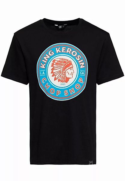 KingKerosin Print-Shirt Chop Shop (1-tlg) mit plaktivem Retro Front Print günstig online kaufen
