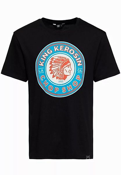 KingKerosin Print-Shirt Chop Shop (1-tlg) mit plaktivem Retro Front Print günstig online kaufen