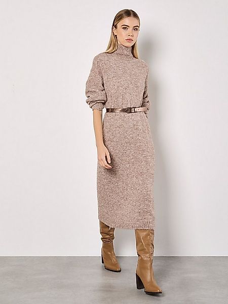Apricot Strickkleid Midikleid, mit hohem Stehkragen günstig online kaufen