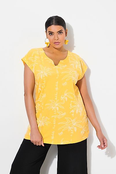 Ulla Popken T-Shirt Top Palmen Boxy günstig online kaufen