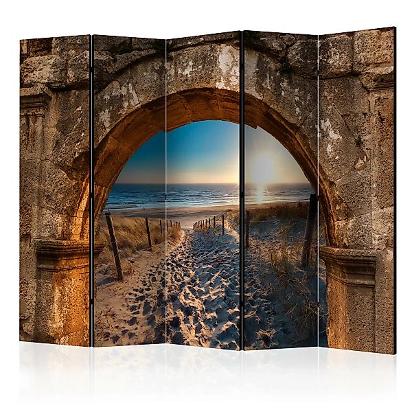 5-teiliges Paravent - Arch And Beach Ii [room Dividers] günstig online kaufen