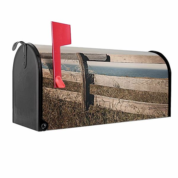 Banjado Amerikanischer Briefkasten Schwarz 48x22x16cm US Mailbox Letterbox günstig online kaufen