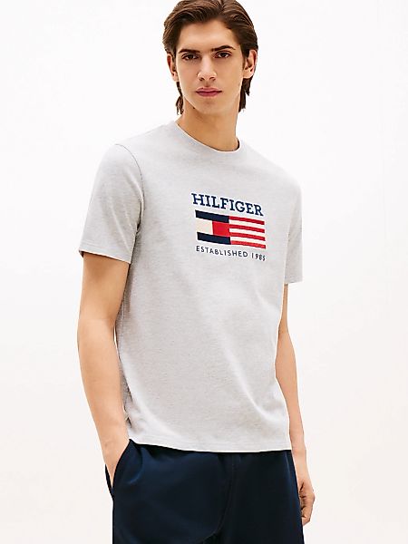 Tommy Hilfiger T-Shirt "AMERICANA MONOTYPE FLAG BOX TEE" Mit markanter Stic günstig online kaufen