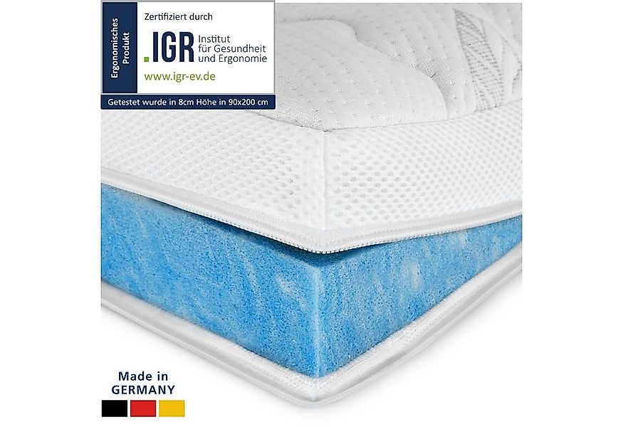 AM Qualitätsmatratzen, Topper Gelschaum-Topper in Premiumhöhe, Memory Foam günstig online kaufen