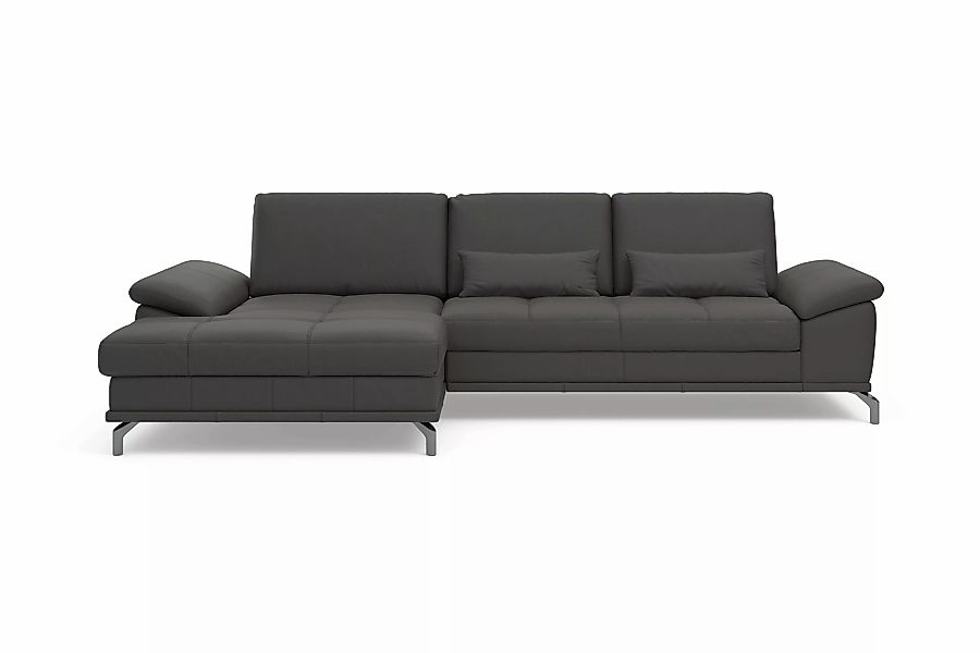 Places of Style Ecksofa Costello L-Form, mit Sitztiefenverstellung, Armteil günstig online kaufen