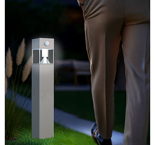 MeLiTec LED Solarleuchte Solar-Gartenleuchte SO32, aus Edelstahl, Tageslich günstig online kaufen