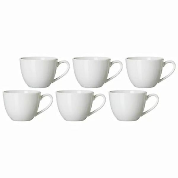 Ritzenhoff & Breker BIANCO Tasse Kaffee 430 ml 6er Set Tassen weiß günstig online kaufen
