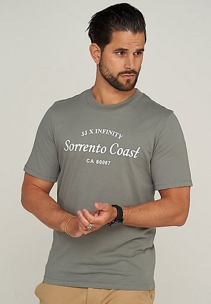 Jack & Jones T-Shirt JJHILL TEE SS CREW NECK Basic Shirt mit großen Druck u günstig online kaufen