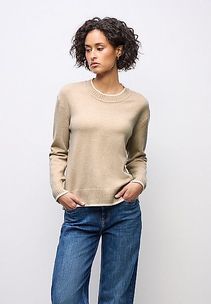 STREET ONE Strickpullover mit Materialmix günstig online kaufen