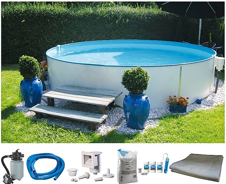 my POOL BWT Rundpool "PREMIUM inkl. umfangreichem Zubehör", (Komplett-Set, günstig online kaufen