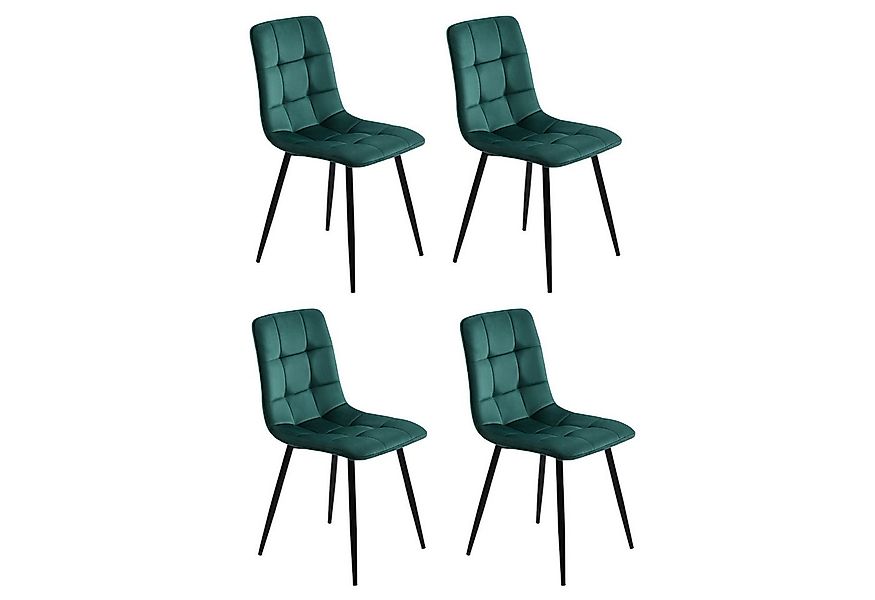 Furnishings Home Esszimmerstuhl Polsterstuhl 4er Set, gepolstert & gesteppt günstig online kaufen