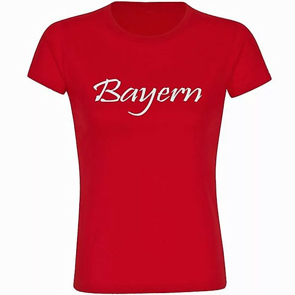 multifanshop T-Shirt Damen Bayern - Schriftzug - Frauen günstig online kaufen