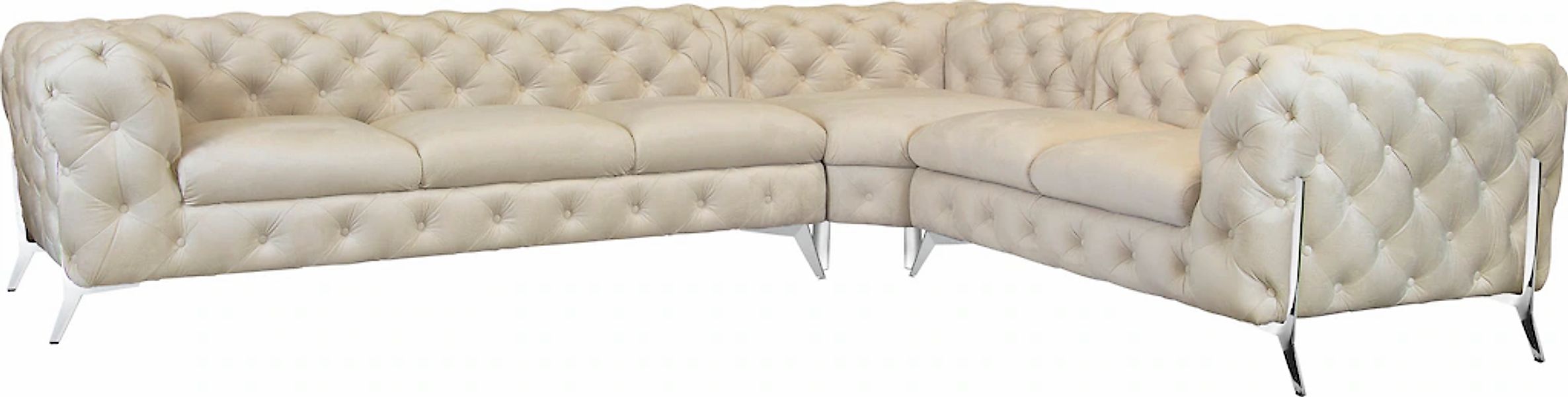 Home affaire Chesterfield-Sofa "Amaury L-Form" großes Ecksofa, Chesterfield günstig online kaufen