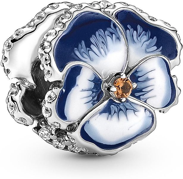 Pandora Kettenanhänger Pandora Blaues Stiefmütterchen Charm günstig online kaufen