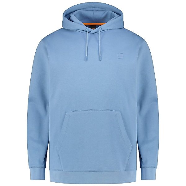 BOSS Hoodie aus Biobaumwolle Farbe graublau Größe: 5XL günstig online kaufen