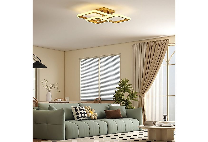 HOMCOM Deckenleuchte Wandschalter, 3 Farbtemperaturen, LED, für Schlafzimme günstig online kaufen