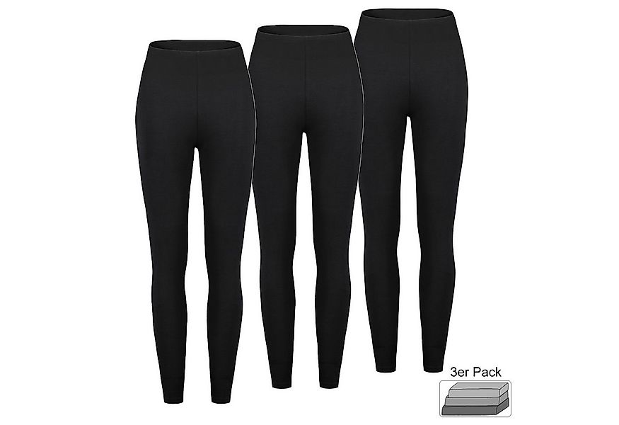 SUBLEVEL Stretch-Hose Bequeme Damen Leggings Freizeit Sport Blickdicht 3er- günstig online kaufen