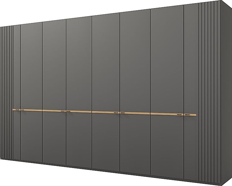 Musterring Drehtürenschrank "Isabelle" Lamellen in Korpusfarbe, Griffe in s günstig online kaufen