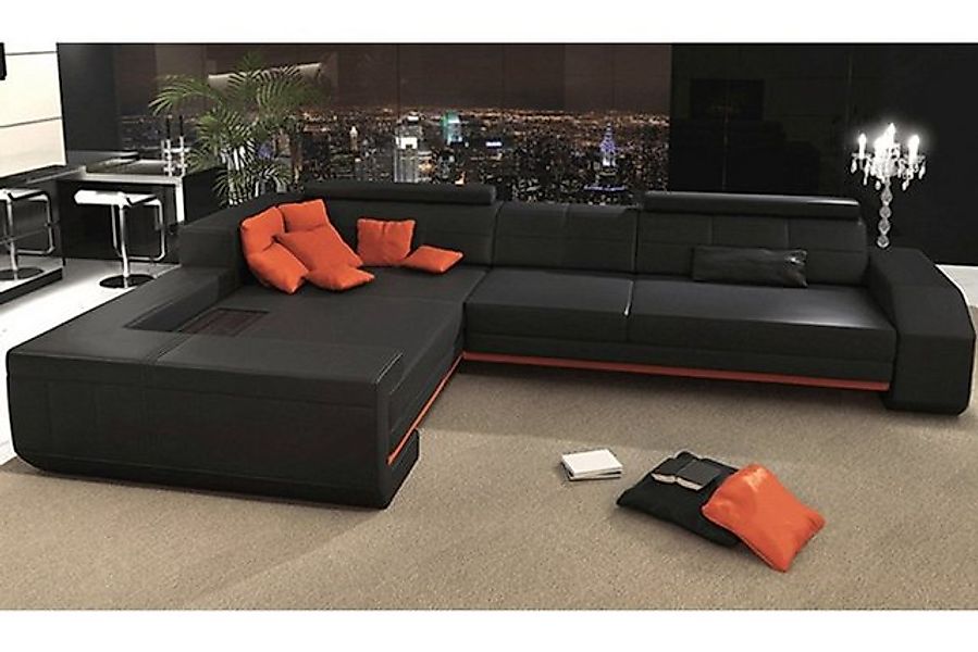 JVmoebel Ecksofa Sofa L-Form Ledersofa Couch Wohnlandschaft Garnitur Sofas günstig online kaufen