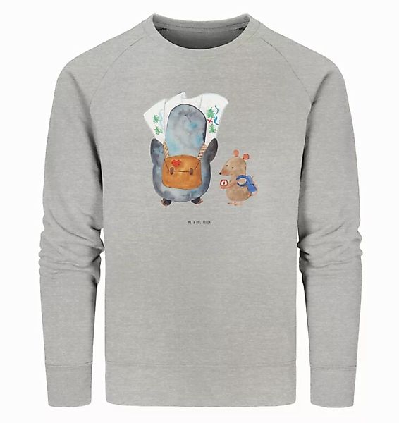 Mr. & Mrs. Panda Longpullover Größe M Pinguin & Maus Wanderer - Heather Gre günstig online kaufen