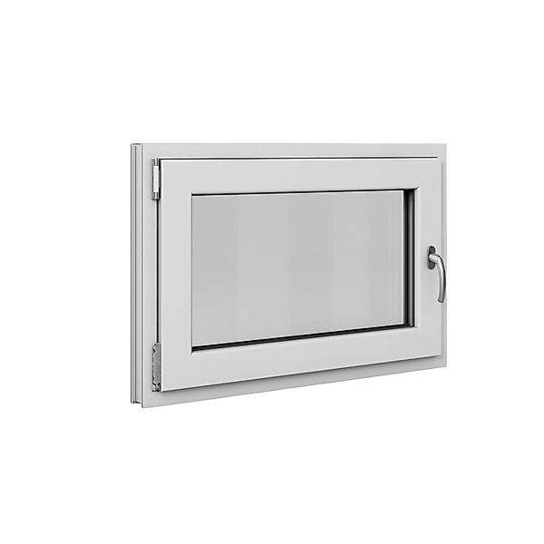 Roro Fenster Basic Kunststoff-Profil Weiß 90 cm x 60 cm DIN L günstig online kaufen