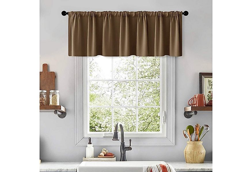 BYSURE Scheibengardine (2 St), Stangendurchzug, verdunkelnd, Bistrogardine günstig online kaufen