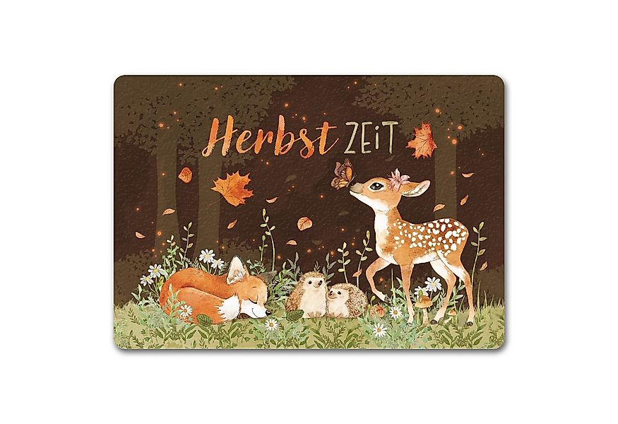 speecheese Fußmatte Tier des Waldes Fußmatte in 35x50 cm ohne Rand mit Spru günstig online kaufen