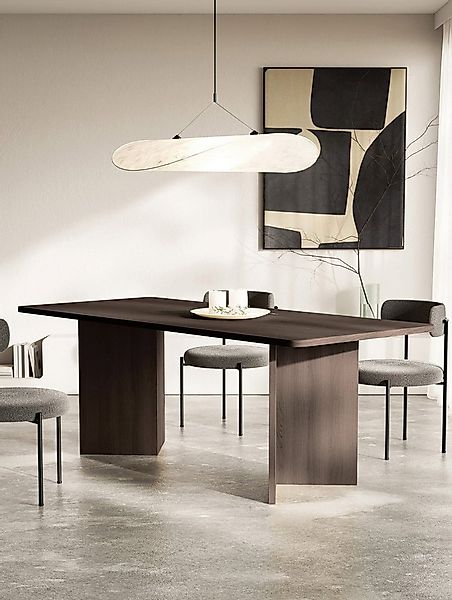 Selsey Esstisch QUBEO, rechteckig mit abgerundeten Kanten und Wangengestell günstig online kaufen