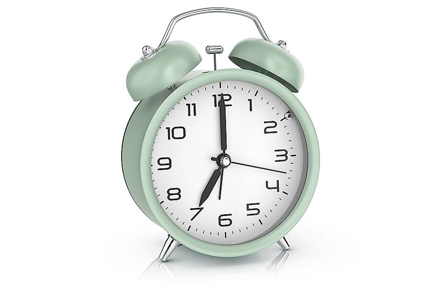 BEARWARE Wecker Analog, rund, mit Licht, Retro, lauter Glockenalarm für Tie günstig online kaufen