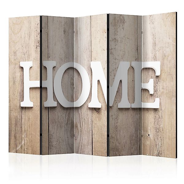 5-teiliges Paravent - Room Divider – Home On Wooden Boards günstig online kaufen