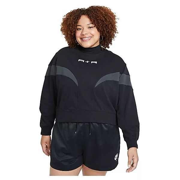 Nike Sportswear Air Mock Fleece Sweatshirt XS Black / Dk Smoke Grey / White günstig online kaufen